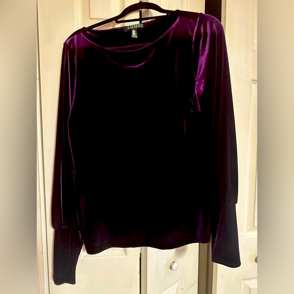 Ralph Lauren velvet sweater in great condition